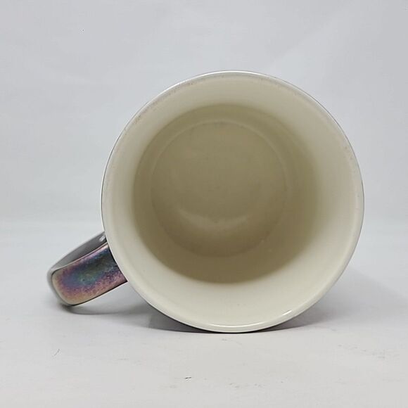 La Rochelle Ceramic Studio Pottery Mug Stoneware Gray Metallic ~16 oz - Picture 6 of 6
